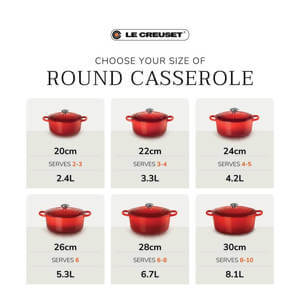 Le Creuset Classic Cast Iron Round Casserole 26cm Juniper